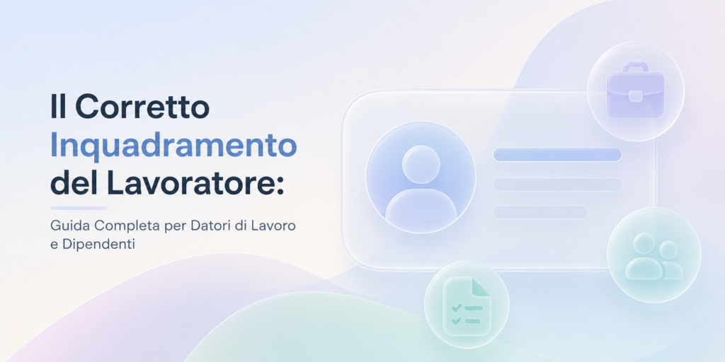 Il corretto inquadramento del lavoratore